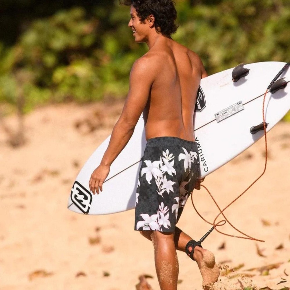 Billabong Performance Boardshorts Tropical Floral x Stealth Checker